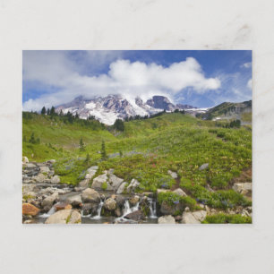 Carte Postale Edith Creek et prairies fleurs sauvages au Paradis