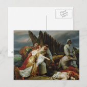 Carte Postale Edith Trouver le corps de Harold, 1828 (Devant / Derrière)