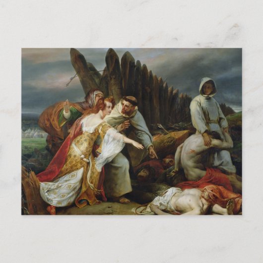 Carte Postale Edith Trouver le corps de Harold, 1828 (Devant)