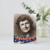 Carte Postale Edith Wilson, Première Dame des Etats-Unis (Debout devant)