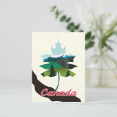 Carte Postale édition feuille d'érable du Canada blanche (Debout devant)