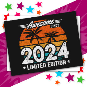 Carte Postale Édition limitée 2024 Rétro Incroyable Depuis 2024