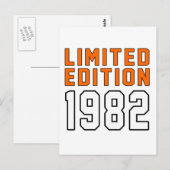 Carte Postale Edition limitée 33 Designs d'anniversaire (Devant / Derrière)