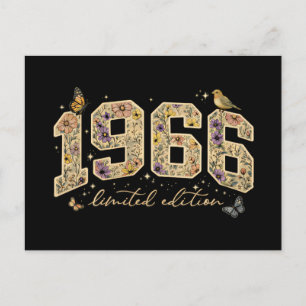 Carte Postale Édition limitée 60e anniversaire Floral 1966