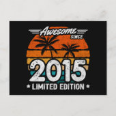 Carte Postale Édition limitée Rétro Incroyable depuis 2015 Née e (Devant)