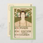 Carte Postale Édition Vintage Femmes Buffalo Courier (Devant / Derrière)