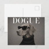 Carte Postale Éditorial de mode de luxe Vizsla (Devant / Derrière)
