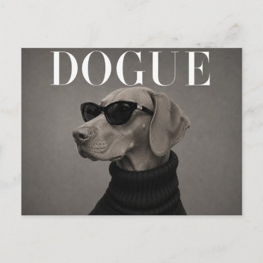 Carte Postale Éditorial de mode de luxe Vizsla (Devant)