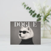Carte Postale Éditorial de mode luxe Samoyède (Debout devant)