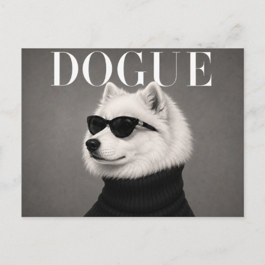 Carte Postale Éditorial de mode luxe Samoyède (Devant)