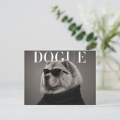 Carte Postale Éditorial de mode luxueux Chow Chow (Debout devant)