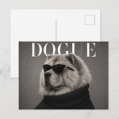 Carte Postale Éditorial de mode luxueux Chow Chow (Devant / Derrière)