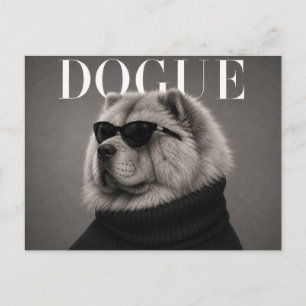 Carte Postale Éditorial de mode luxueux Chow Chow