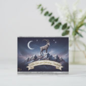 Carte Postale Edle Sternzeichen-Postkarte Steinbock – Alles Gute (Debout devant)