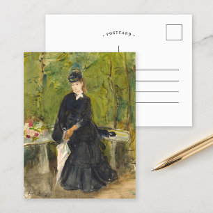 Carte Postale Edma assis dans un parc Berthe Morisot