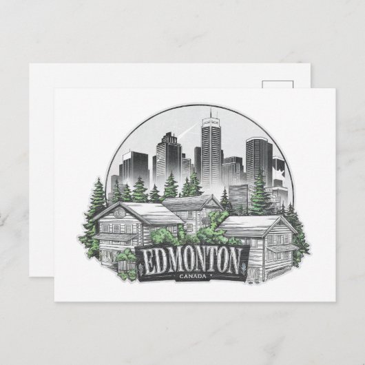 Carte Postale Edmonton City Canada (Devant / Derrière)