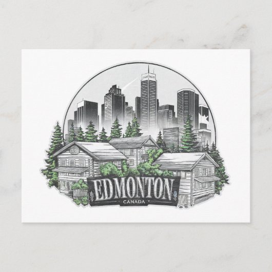 Carte Postale Edmonton City Canada (Devant)