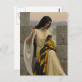 Carte Postale Edmund Blair Leighton La Couturière (Devant / Derrière)