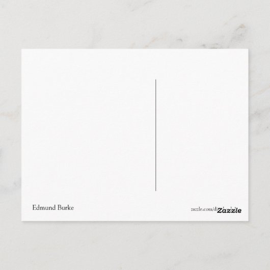 Carte Postale Edmund Burke (Dos)