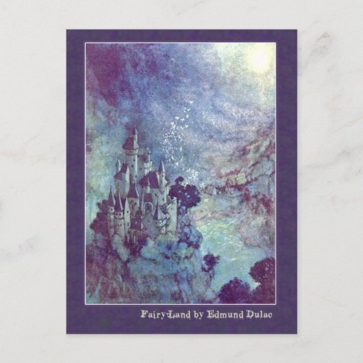 Carte Postale Edmund Dulac Illustre Edgar Allan Poe (Devant)