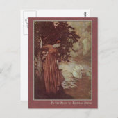 Carte Postale Edmund Dulac Illustre Edgar Allan Poe (Devant / Derrière)