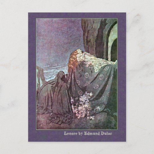 Carte Postale Edmund Dulac Illustre Edgar Allan Poe (Devant)