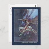 Carte Postale Edmund Dulac Illustre Edgar Allan Poe (Devant / Derrière)