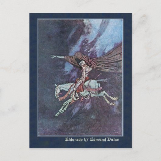 Carte Postale Edmund Dulac Illustre Edgar Allan Poe (Devant)