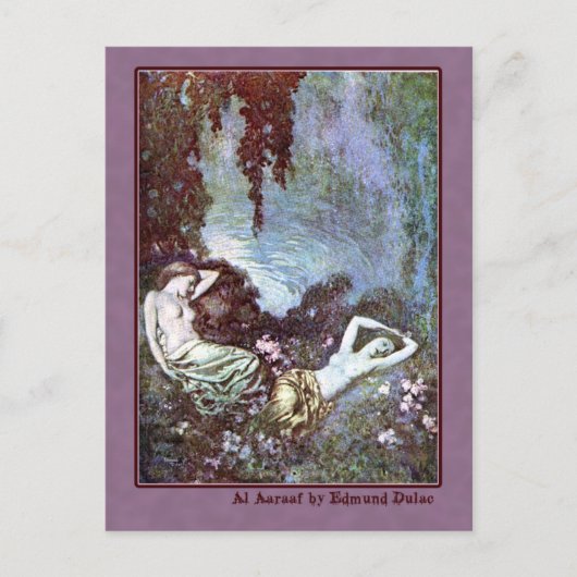 Carte Postale Edmund Dulac Illustre Edgar Allan Poe (Devant)