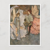 Carte Postale Edmund Dulac Salutation Vintage Fée (Devant)