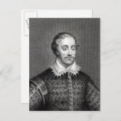 Carte Postale Edmund Spenser, gravée par Burnet Reading (Devant / Derrière)