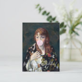 Carte Postale Edna soufflant un bubble gum Joyeux Anniversaire (Debout devant)