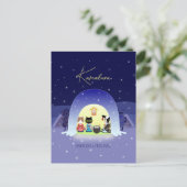 Carte Postale Edo-Neko's Snowy Celebration Standard (Debout devant)