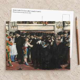 Carte Postale Edouard Manet - Bal masqué à l'Opéra
