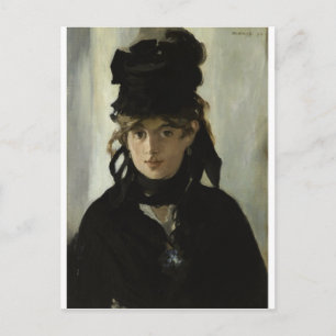 Carte Postale Edouard Manet - Berthe Morisot avec un bouquet