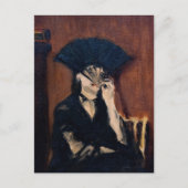 Carte Postale Edouard Manet - Berthe Morisot avec un éventail Ca (Devant)