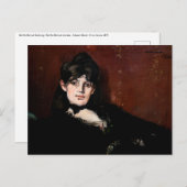 Carte Postale Edouard Manet - Berthe Morisot se rétracte (Devant / Derrière)