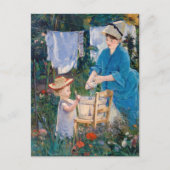 Carte Postale Edouard Manet - Blanchisserie (Devant)