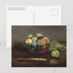 Carte Postale Edouard Manet - Corbeille de Fruits