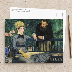 Carte Postale Edouard Manet - Dans la serre
