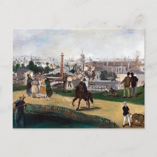 Carte Postale Édouard Manet de l'Exposition Mondiale de 1867 (Devant)