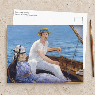 Carte Postale Edouard Manet - En bateau