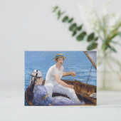 Carte Postale Edouard Manet - En bateau (Debout devant)