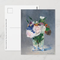 Edouard Manet - Fleurs dans un Vase de Cristal
