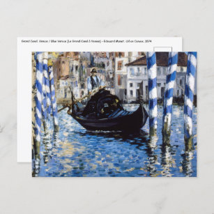 Carte Postale Edouard Manet - Grand Canal, Venise