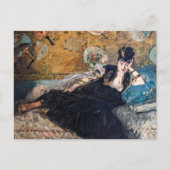 Carte Postale Edouard Manet - Lady avec fans (Devant)