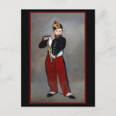 Carte Postale Edouard Manet - Le Fifer / Jeune Flutiste (Devant)