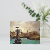 Carte Postale Edouard Manet - Le Port de Bordeaux (Debout devant)