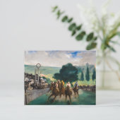 Carte Postale Edouard Manet - Les Courses à Longchamp (Debout devant)