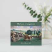 Carte Postale Edouard Manet - Les Courses à Longchamp (Debout devant)